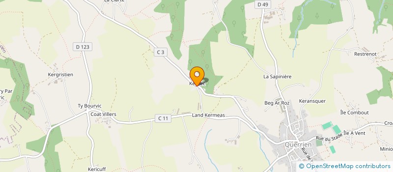 localisation de l'entreprise SCI DE CORALICIA  QUERRIEN