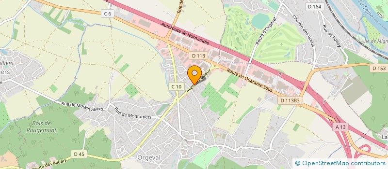 localisation de l'entreprise SCI DE CORN ORGEVAL  ORGEVAL