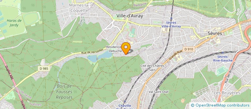 localisation de l'entreprise SCI DE COROT  VILLE-D'AVRAY