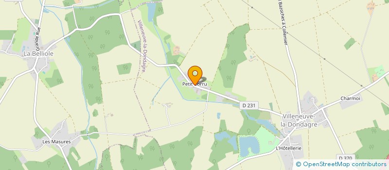 localisation de l'entreprise SCI DE CORU  VILLENEUVE-LA-DONDAGRE