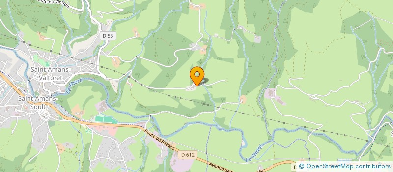 localisation de l'entreprise SCI DE COSTES GRANDES  SAINT-AMANS-VALTORET