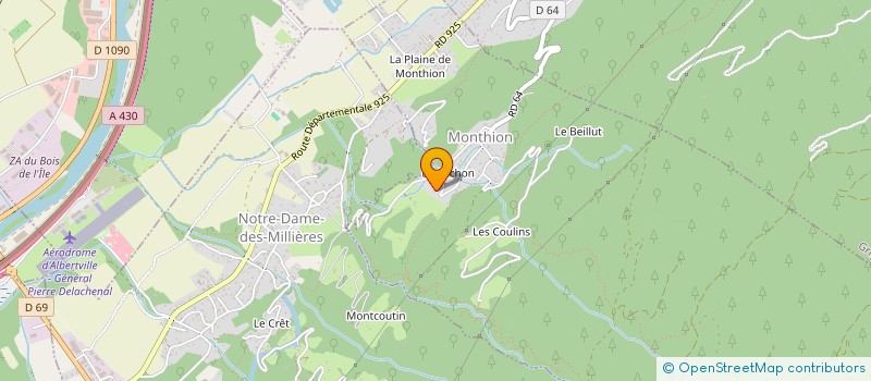localisation de l'entreprise SCI DE COTE CHENAY  MONTHION