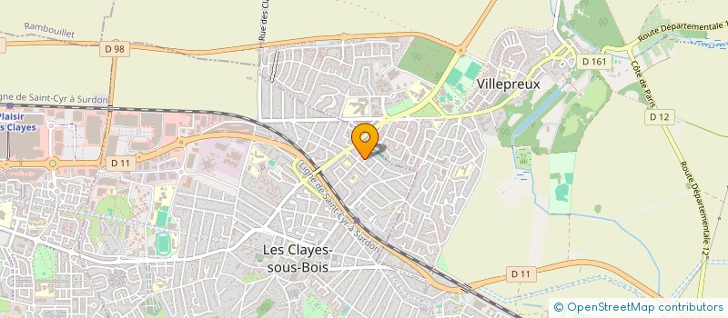 localisation de l'entreprise SCI DE COUARD à LES CLAYES-SOUS-BOIS