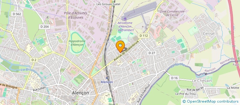 localisation de l'entreprise SCI DE COUBERTIN à ALENCON