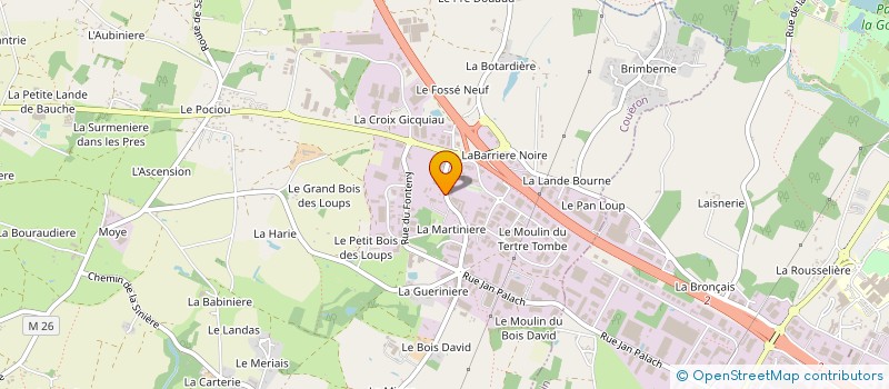 localisation de l'entreprise SCI DE COUERON  COUERON