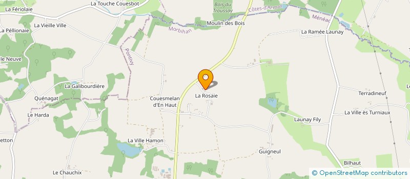 localisation de l'entreprise SCI DE COUESMELAN  MENEAC