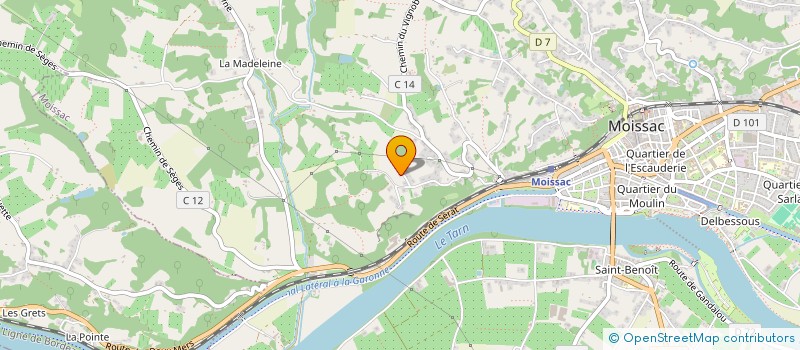 localisation de l'entreprise SCI DE COUFFIGNAL  MOISSAC