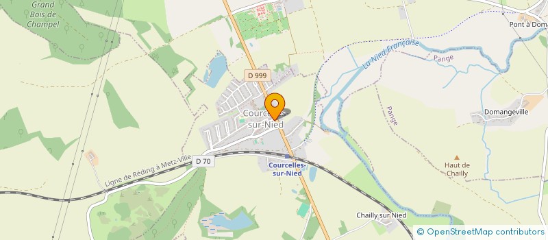 localisation de l'entreprise SCI DE COURCELLES  COURCELLES-SUR-NIED