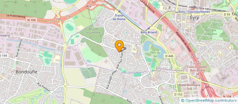 localisation de l'entreprise SCI DE COURCOURONNES à EVRY-COURCOURONNES