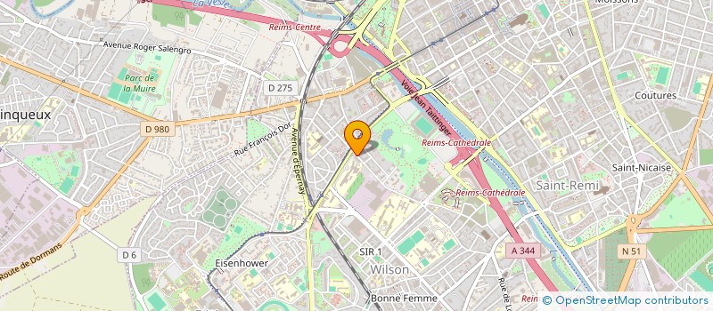 localisation de l'entreprise SCI DE COURLANCY  REIMS