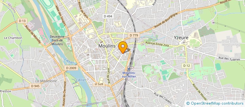 localisation de l'entreprise SCI DE COURTAIS 48 à MOULINS