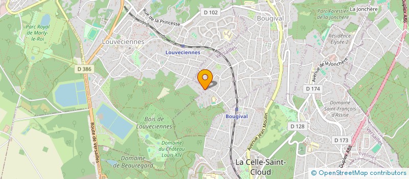 localisation de l'entreprise SCI DE COURVAL-VAN SANTEN  LOUVECIENNES