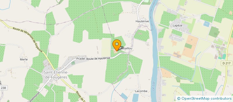 localisation de l'entreprise SCI DE COUTAILLOU  PINEL-HAUTERIVE