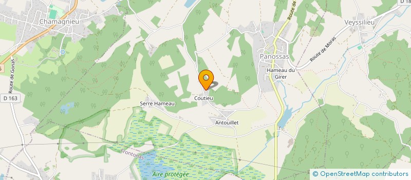 localisation de l'entreprise SCI DE COUTIEU  PANOSSAS