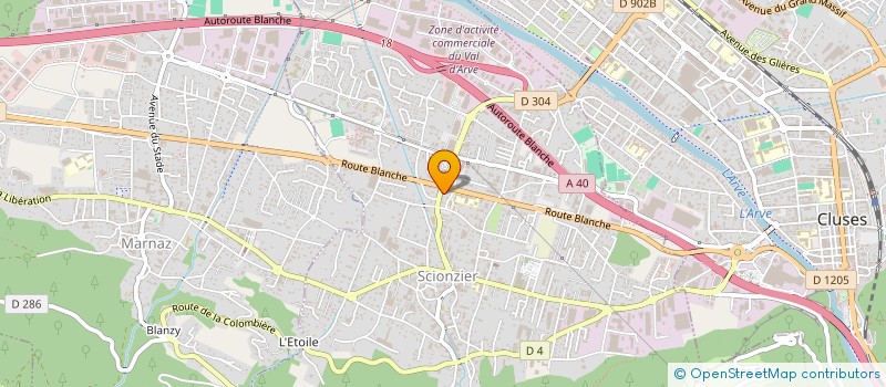 localisation de l'entreprise SCI DE COZAN à SCIONZIER