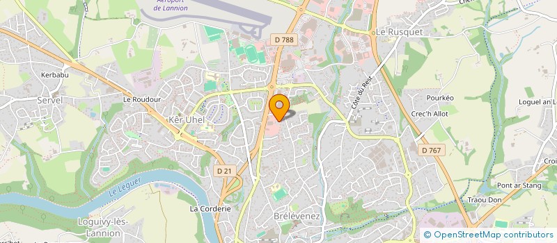 localisation de l'entreprise SCI DE CRA DOUAR  LANNION