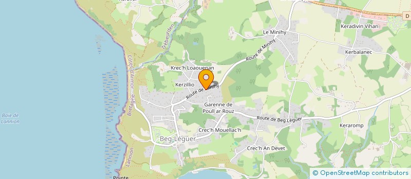 localisation de l'entreprise SCI DE CRECH SERVEL  LANNION