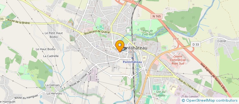 localisation de l'entreprise SCI DE CRIBOEUF  PONTCHATEAU