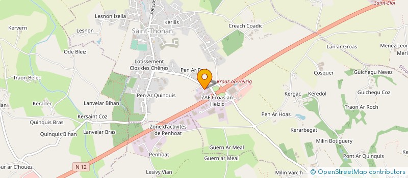 localisation de l'entreprise SCI DE CROAS AR NEIZIC  SAINT-THONAN