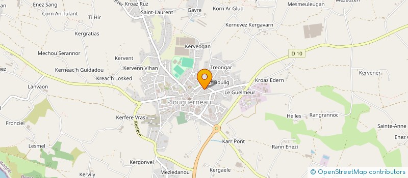 localisation de l'entreprise SCI DE CROAS LAMBADER  PLOUGUERNEAU