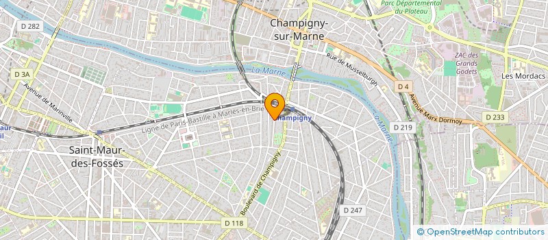 localisation de l'entreprise SCI DE CRUSSOL à SAINT-MAUR-DES-FOSSES