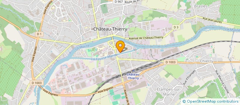 localisation de l'entreprise SCI DE CRUYENAERE  CHATEAU-THIERRY