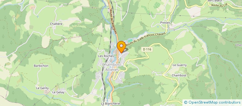 localisation de l'entreprise SCI DE CRUZ  CHAMBOST-ALLIERES