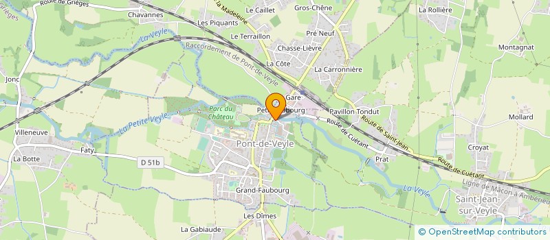 localisation de l'entreprise SCI DE CUETANT III  PONT-DE-VEYLE