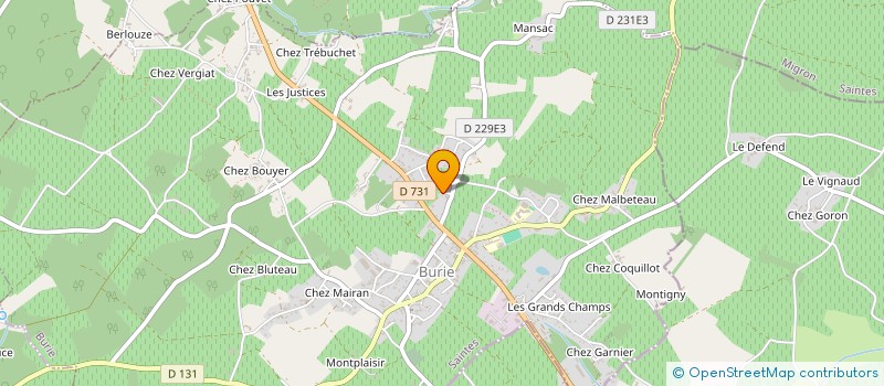 localisation de l'entreprise SCI DE CUGNAC  JUICQ