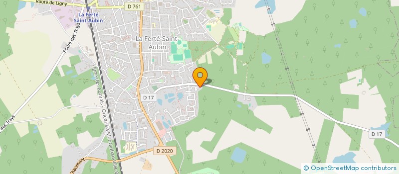localisation de l'entreprise SCI DE CURZO  LA FERTE-SAINT-AUBIN