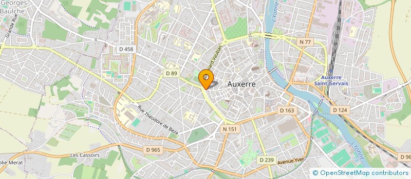 localisation de l'entreprise SCI DE DANTZIG à AUXERRE