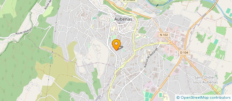 localisation de l'entreprise SCI DE DARENTCHA à AUBENAS