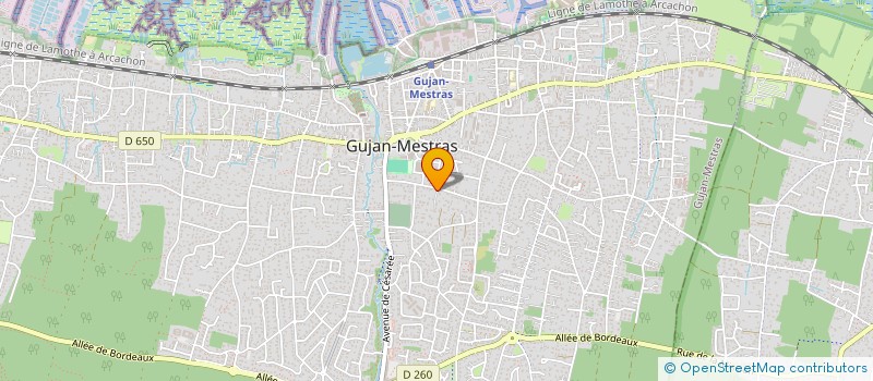 localisation de l'entreprise SCI DE DAUMONT  GUJAN MESTRAS