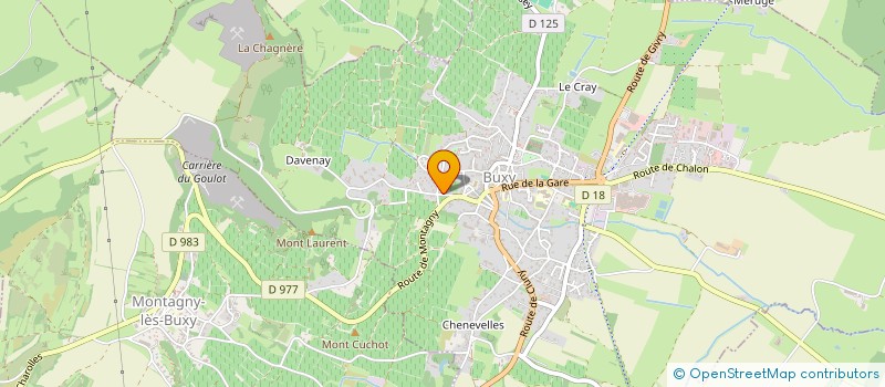 localisation de l'entreprise SCI DE DAVENAY  BUXY