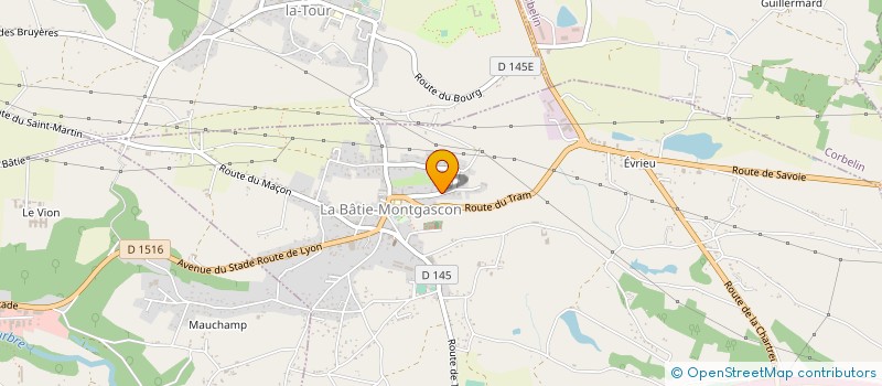 localisation de l'entreprise SCI DE DAVIERE  LA BATIE-MONTGASCON