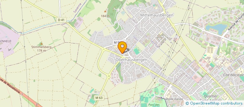 localisation de l'entreprise SCI DE DIANE  OBERHAUSBERGEN