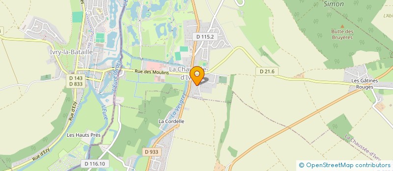 localisation de l'entreprise SCI DE DIANE à LA CHAUSSEE-D'IVRY