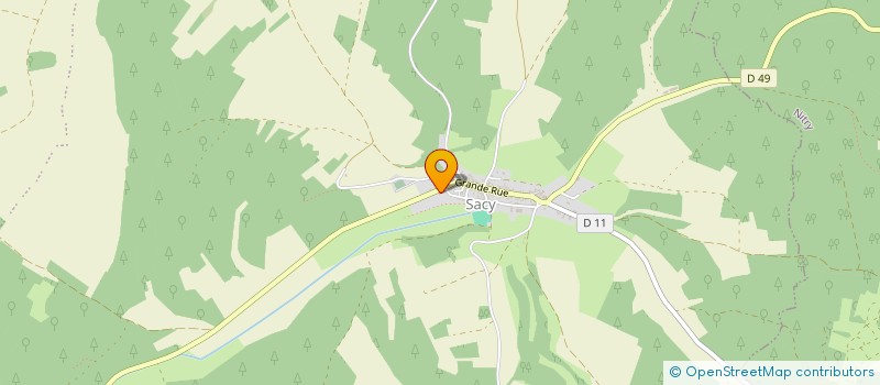 localisation de l'entreprise SCI DE DIGOGNE  BESSY-SUR-CURE