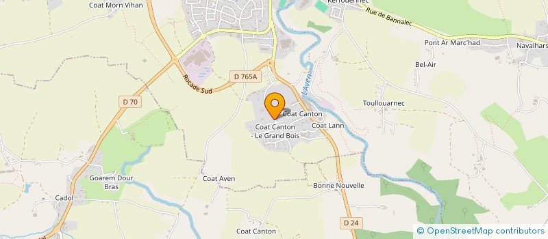 localisation de l'entreprise SCI DE DIOULAN  ROSPORDEN