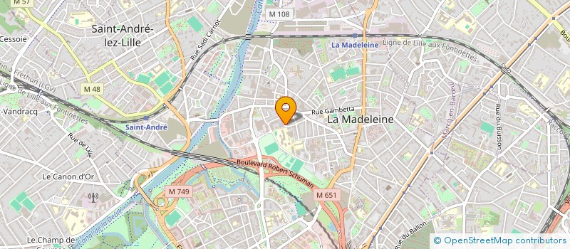 localisation de l'entreprise SCI DE DOMPRET à LA MADELEINE