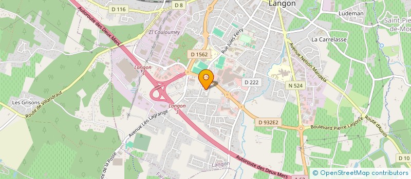 localisation de l'entreprise SCI DE DURROS à LANGON