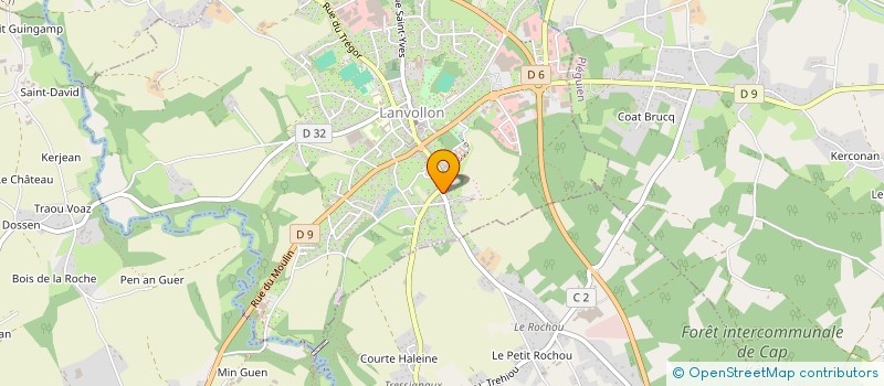 localisation de l'entreprise SCI DE EOH  LANVOLLON