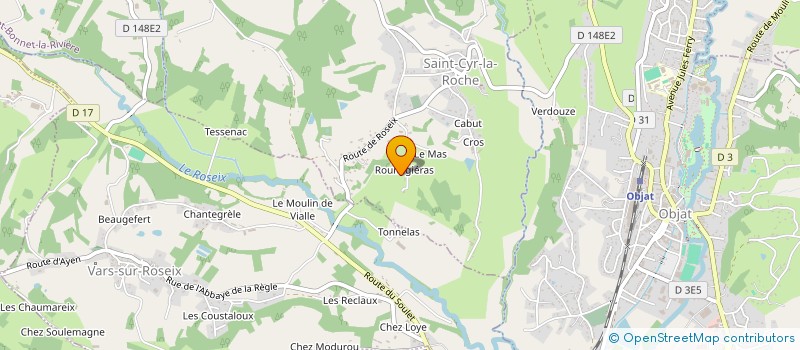 localisation de l'entreprise SCI DE FADAT  SAINT-AULAIRE