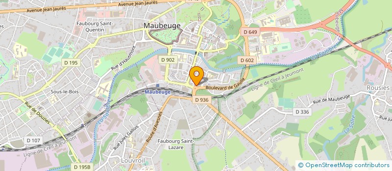 localisation de l'entreprise SCI DE FALIZE  MAUBEUGE