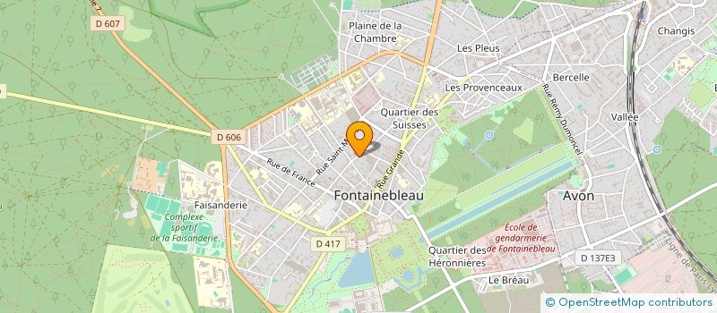 localisation de l'entreprise SCI DE FAMILLE VATELIER  FONTAINEBLEAU