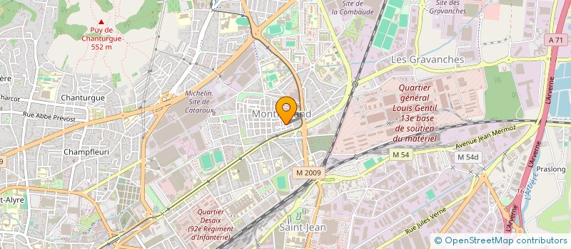 localisation de l'entreprise SCI DE FAVODON  CLERMONT-FERRAND