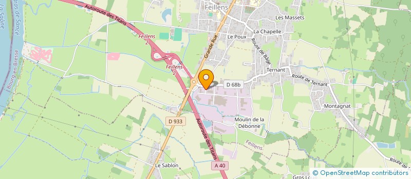 localisation de l'entreprise SCI DE FEILLENS  FEILLENS