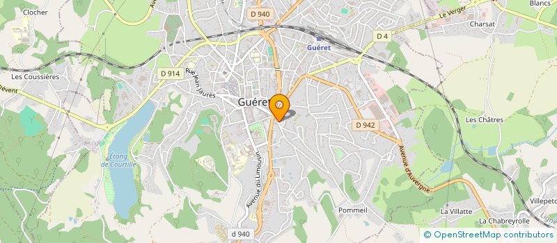 localisation de l'entreprise SCI DE FEUYAS à GUERET