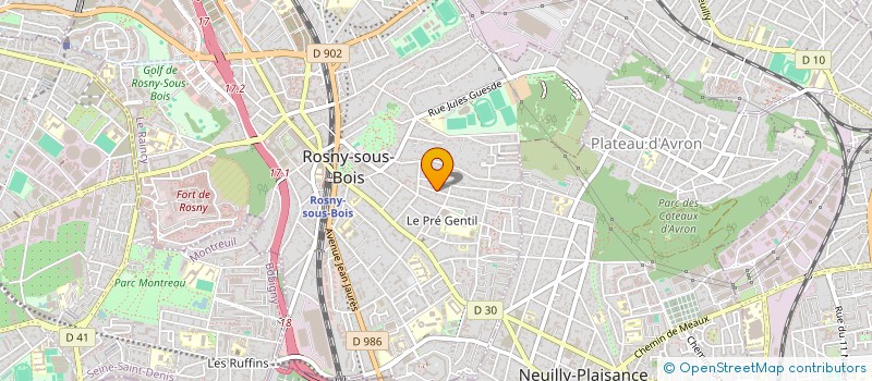 localisation de l'entreprise SCI DE FIGUEIREDO à ROSNY-SOUS-BOIS