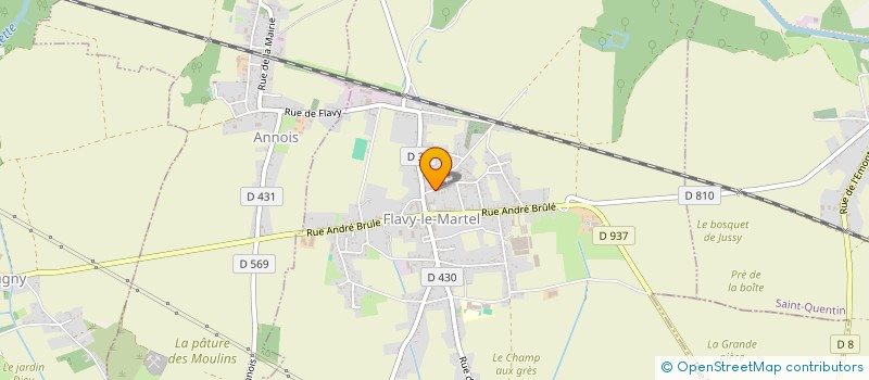 localisation de l'entreprise SCI DE FLAVY LE MARTEL à FLAVY-LE-MARTEL